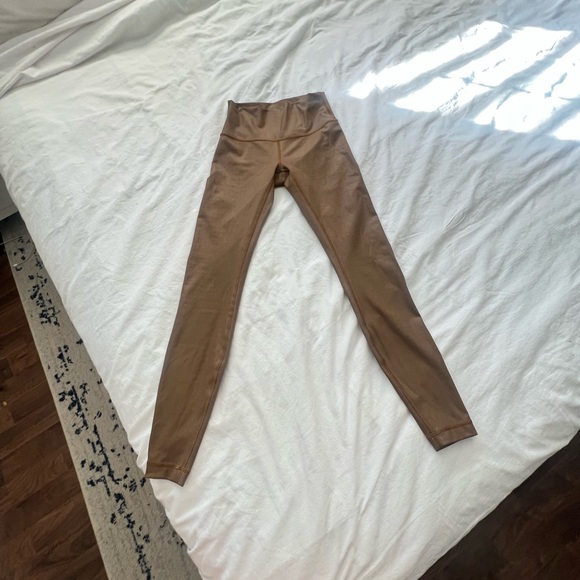 Lululemon wunder under smooth high rise copper matte metallic leggings 4 - Picture 6 of 16